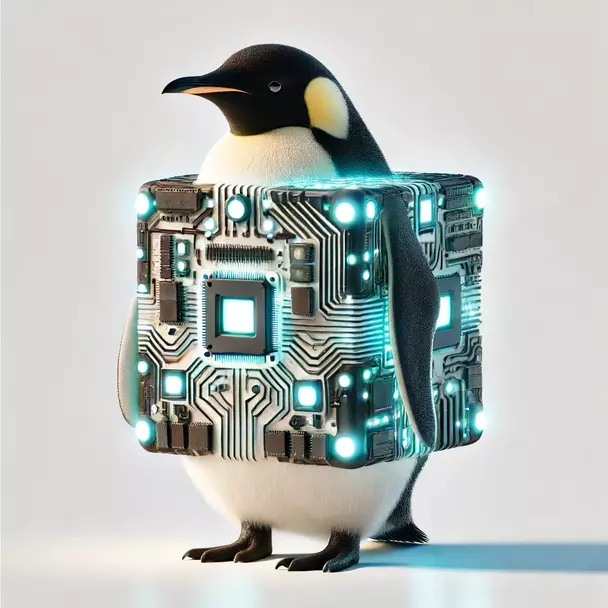 A cubical penguin