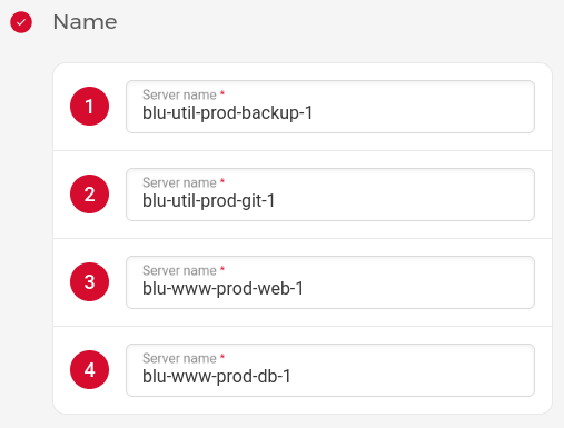 Naming the new Hetzner Cloud Servers